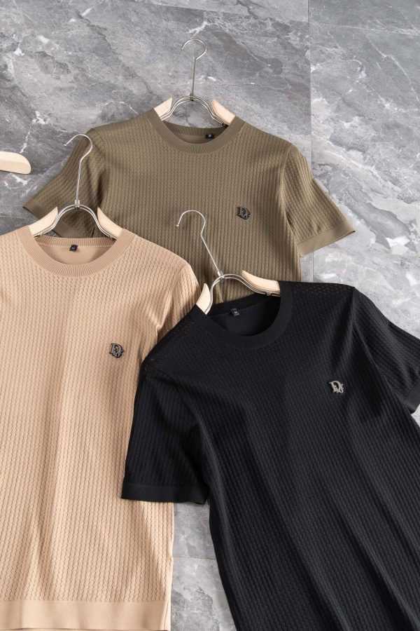 The texture of Dior impresses you! The summer icy yarn crew neck shirt that has been praised and repurchased by countless old customers - Image 7