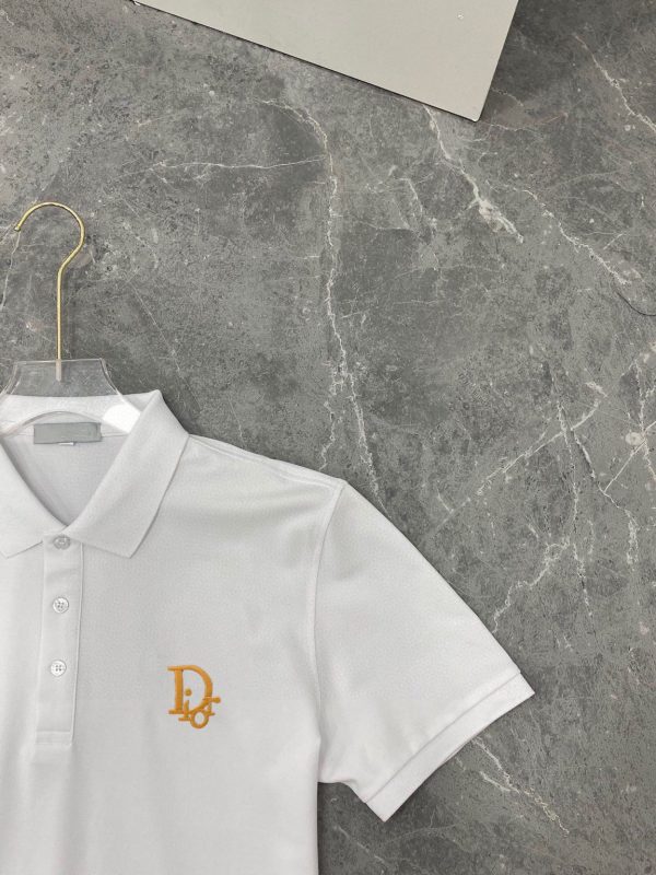 Dior [small embroidery] 2023 summer men's new lapel short-sleeved POLO shirt, customized fabric, breathable and comfortable - Image 6