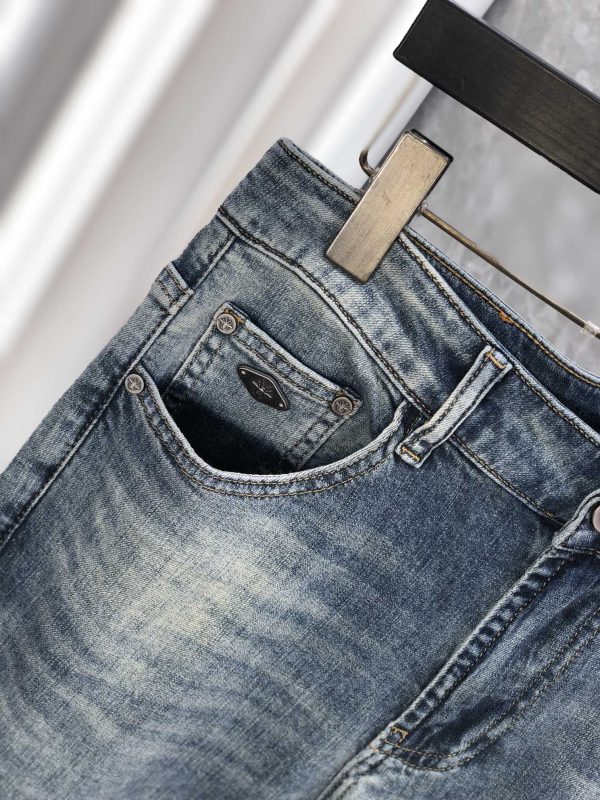 Dior 2023 spring and summer new men's jeans The fabric has good elasticity. Exclusive sale, official website synchronization, fashion and elegance, heavy craft design - Image 4