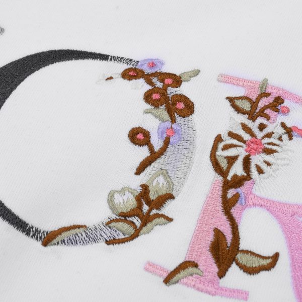 The DIOR gradient flower embroidery logo is exquisitely upgraded, inspired by the retro of the 1980s original fabric - Image 7