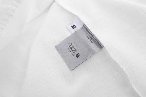DioR／Fall23 TEARS series LOGO graffiti T-shirt, the most popular official tears series, the fabric is made of pure cotton combed cotton fabric - Image 10