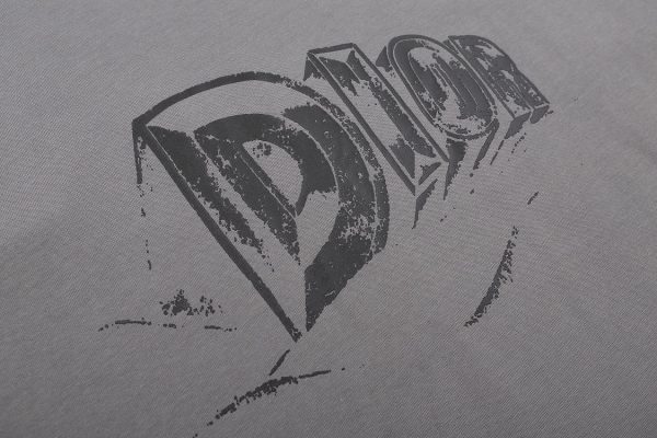 DioR／Fall23 TEARS series LOGO graffiti T-shirt, the most popular official tears series, the fabric is made of pure cotton combed cotton fabric - Image 14