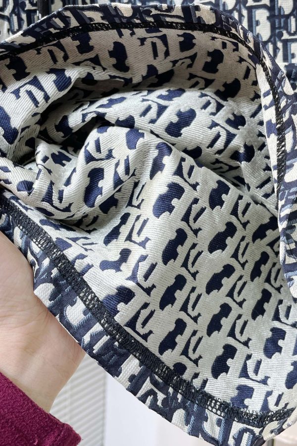 Dior/sports series shorts classic woven dior letter pattern jacquard fabric, dyed and spun, comfortable to the touch, crisp and stylish - Image 9