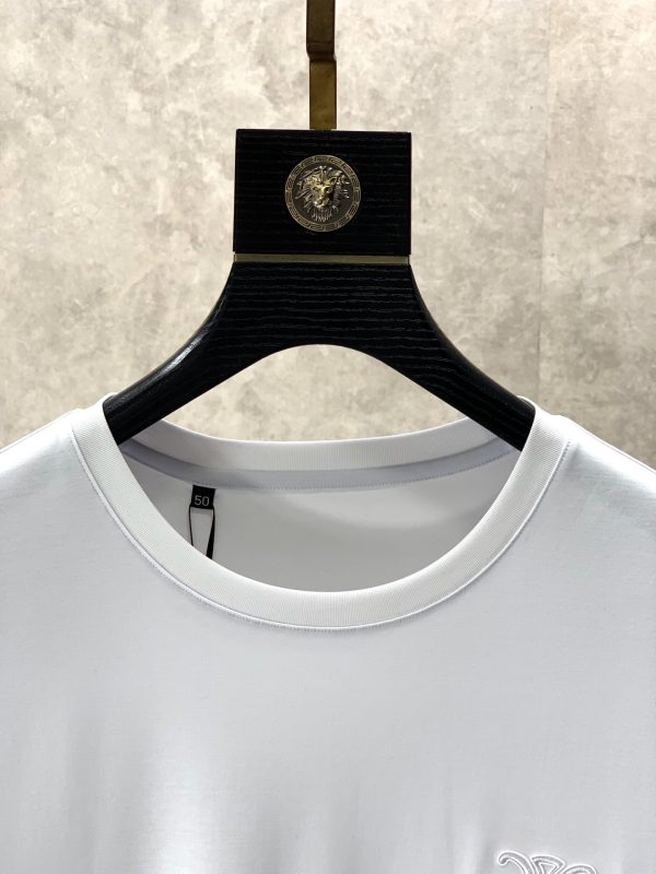 Celine 2023 summer new product ?fashionable round neck and short sleeves ?advanced custom all-match style counter classic element design - Image 4