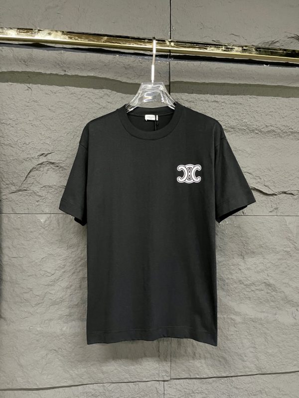 Celine2023ss new color-changing short-sleeved Arc de Triomphe really enters with eyes closed! Casual Fashion Versatile