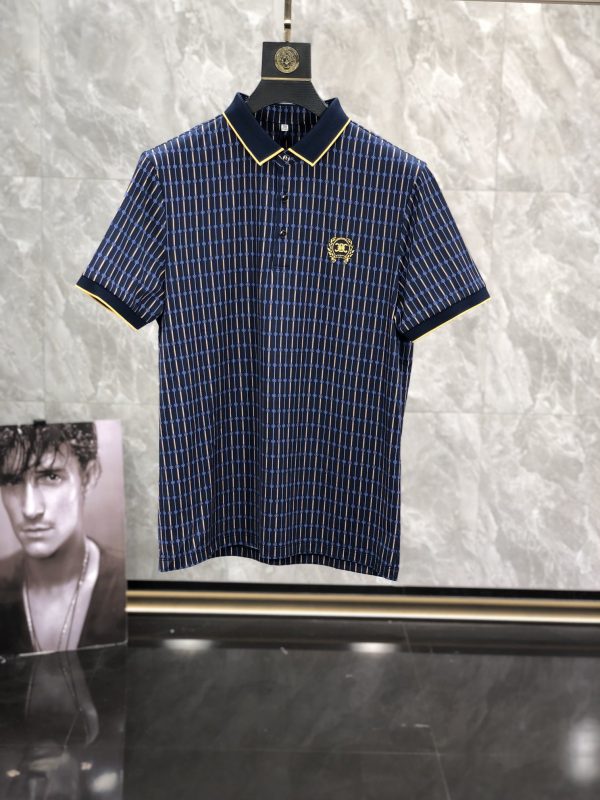 CELINE Size: M--3XL Exclusive backdrop! high quality! Non-market currency! 2023 spring and summer lapel embroidered short-sleeved POLO shirt, simple design, elegant and luxurious brand style