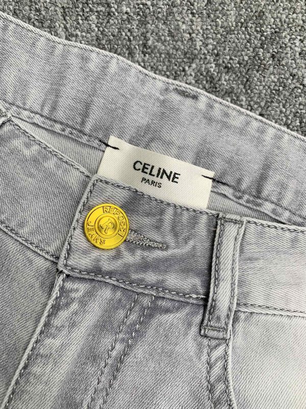 CELINE 2023 spring and summer new men's jeans The fabric has good elasticity. Exclusive sale, official website synchronization, fashion and elegance - Image 6