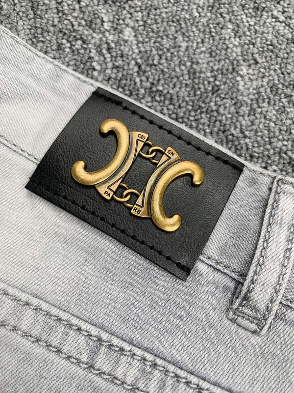 CELINE 2023 spring and summer new men's jeans The fabric has good elasticity. Exclusive sale, official website synchronization, fashion and elegance - Image 10