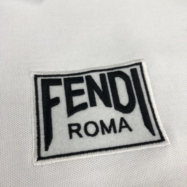 FENDI 2023 spring and summer latest, official website spring and summer new men's short-sleeved lapel polo shirt, high-end custom imported mercerized pearl cotton fabric, comfortable to wear - Image 5