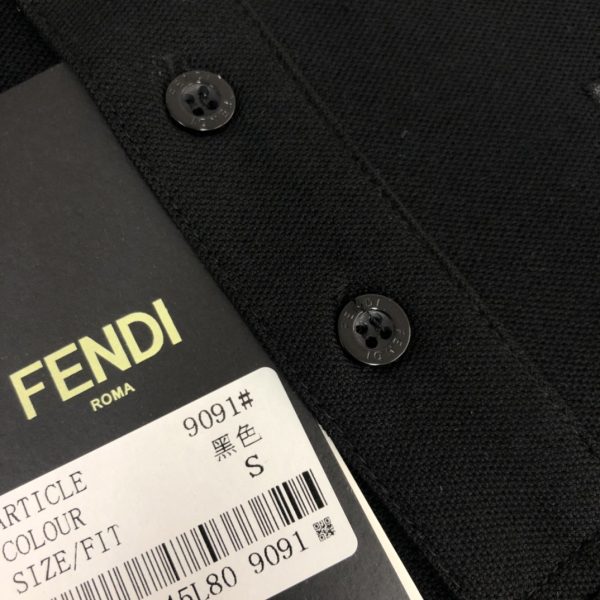 FENDI 2023 spring and summer latest, official website spring and summer new men's short-sleeved lapel polo shirt, high-end custom imported mercerized pearl cotton fabric, comfortable to wear - Image 13
