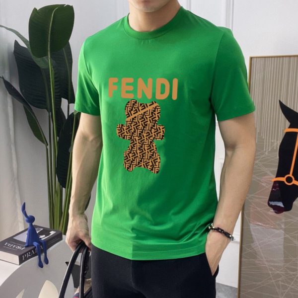 Brand [FENDi] (Fat Gospel) original single men's casual short-sleeved T-shirt, new product for spring and summer 2023, customized top logo craft on the chest - Image 10