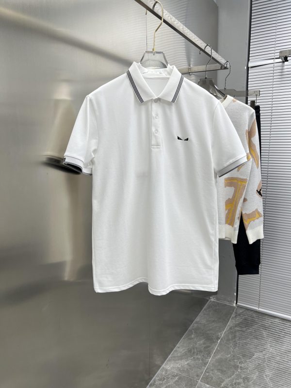 Fendi 2023ss summer new men's lapel short-sleeved T-shirt POLO shirt, high-end version! Custom-made fabrics with high breathability and comfort - Image 10