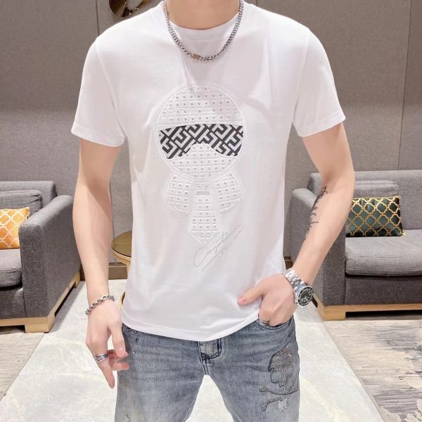 FENDI ?1993 spring and summer latest product, available at counters at the same time, original order hard goods, fashionable and casual round neck short sleeves, imported original high-count mercerized cotton fabric - Image 7