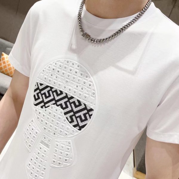FENDI ?1993 spring and summer latest product, available at counters at the same time, original order hard goods, fashionable and casual round neck short sleeves, imported original high-count mercerized cotton fabric - Image 4