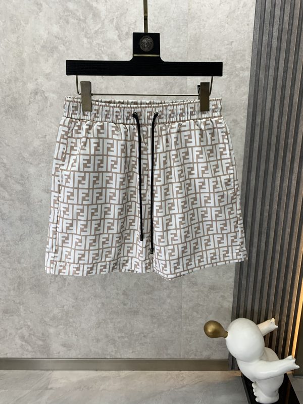 Fendi 2023 latest official website catwalk style lns net red hot style beach pants full flower beach pants with mesh lining inside, loose body and breathable, a must-have item for home travel Code number: M-3XL
