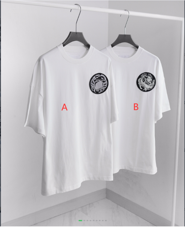 JIL Sander 23 spring and summer new products Twelve constellation series (Leo Leo) logo patch embroidery round neck short-sleeved T-shirt