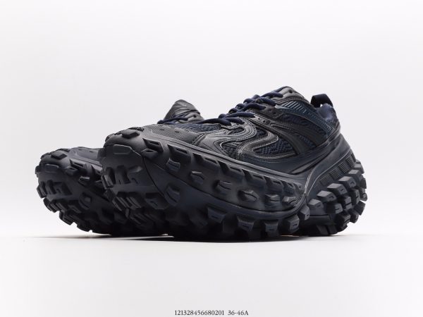 BALENCIAGA Defender Rubber Platform Sneakers Defender series low-top tank track tire type off-road outdoor outdoor heightened thick-soled casual sports jogging shoes - Image 5