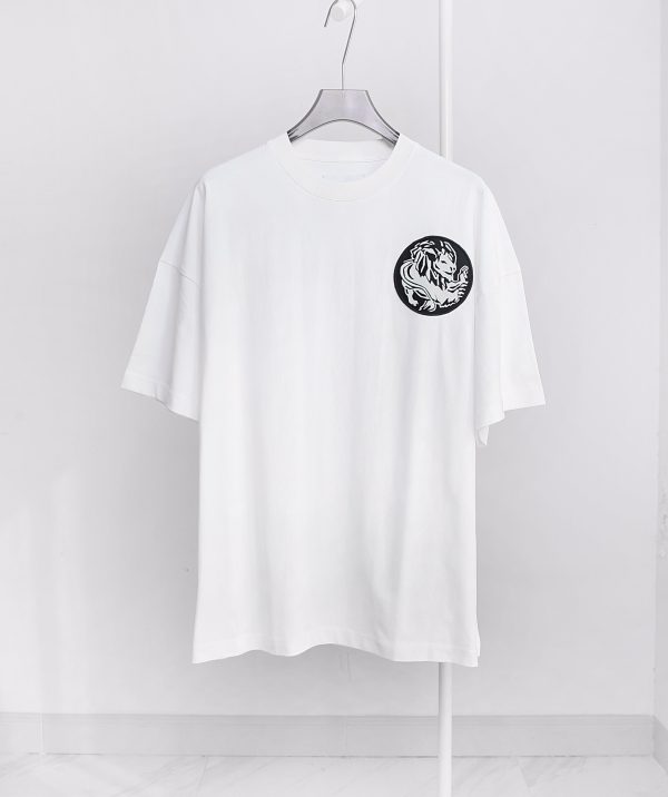 JIL Sander 23 spring and summer new products Twelve constellation series (Leo Leo) logo patch embroidery round neck short-sleeved T-shirt - Image 25