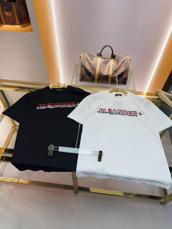 Jil Sander x Arcteryx* 23 years new toothbrush embroidered short sleeves, small embroidered logo on the back, same style for men and women, 230g pure cotton double yarn fabric, fashionable and versatile, comfortable and breathable