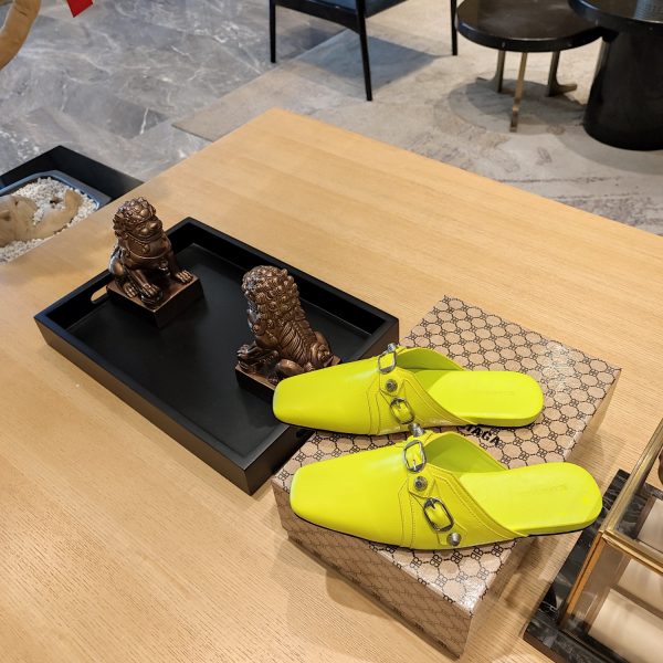 Balenciaga2023 explosion single style (23 official latest printed B-pattern magnet folding box packaging) Multi-color spring and summer beauty ? (Top version, exclusive release.) Muller Square Toe Drag