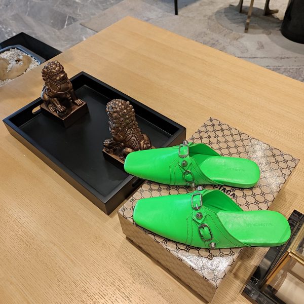 Balenciaga2023 explosion single style (23 official latest printed B-pattern magnet folding box packaging) Multi-color spring and summer beauty ? (Top version, exclusive release.) Muller Square Toe Drag