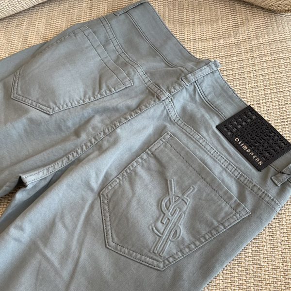 Ysl - 2023ss spring and summer new products will be launched simultaneously. Original order high quality stylish casual pants. Super versatile. Exclusive customization - imported high-end cotton fabric - Image 9