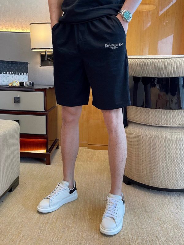 YSL Saint Laurent] 2023 new men's short-sleeved shorts suit! Simultaneous sales on the official website! High-end version on the market - Image 8