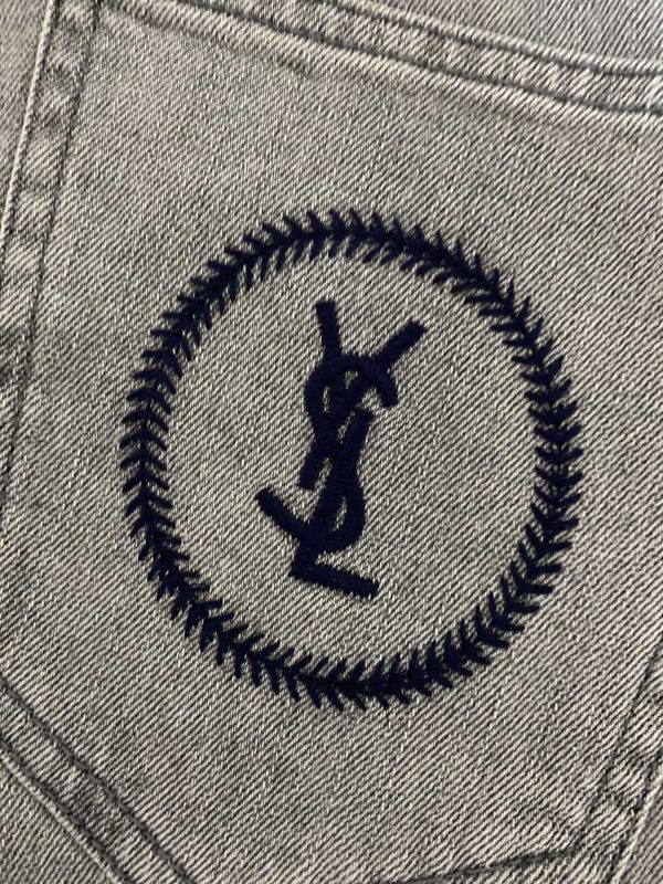YSL's 23SS spring and summer new jeans replenishment order arrives, high-end quality, slim fit, elastic fabric - Image 10