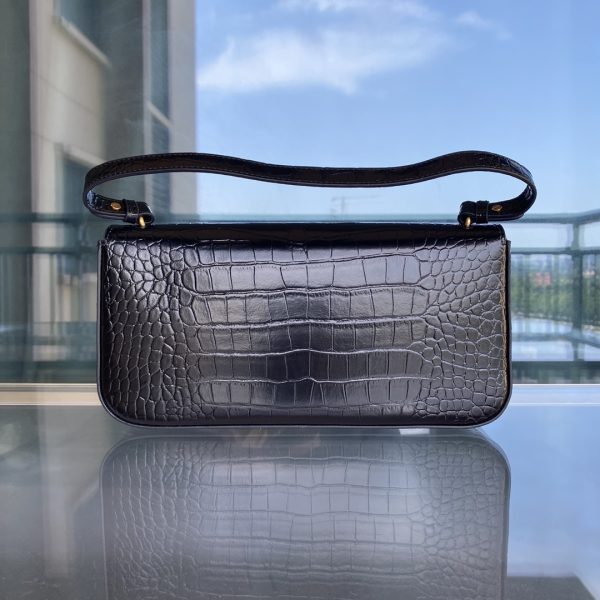 Pinko Swallow Bag 2022 Spring And Summer Crocodile Pattern Baguette Bag Underarm Bag One Shoulder Messenger Women'S Bag - Image 3