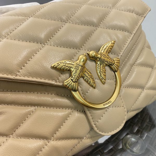 PINKO swallow bag authentic purchase 21 autumn and winter new sheepskin armpit chain pillow bag shoulder diagonal women’s bag 21/14/9 C - Image 4