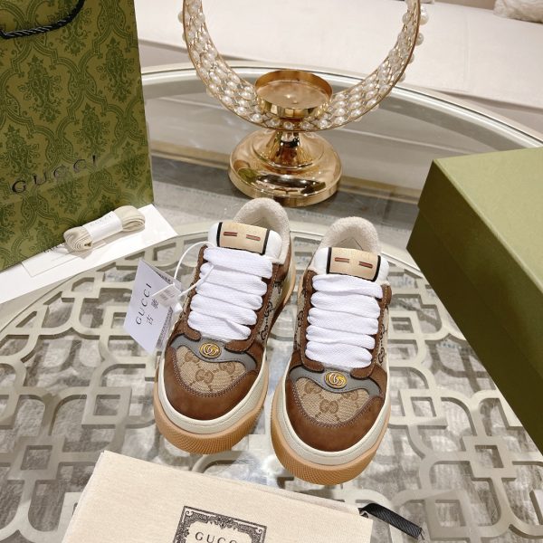 Gucci’s latest chubby thick-soled dirty shoes couple casual shoes 6cm height increasing shoes