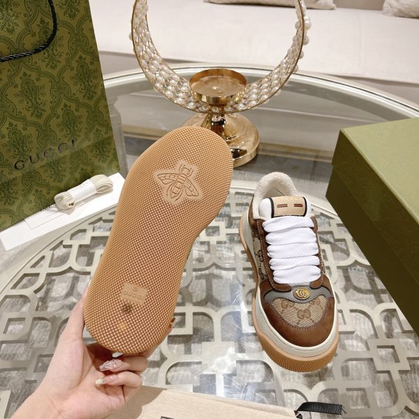Gucci’s latest chubby thick-soled dirty shoes couple casual shoes 6cm height increasing shoes - Image 9
