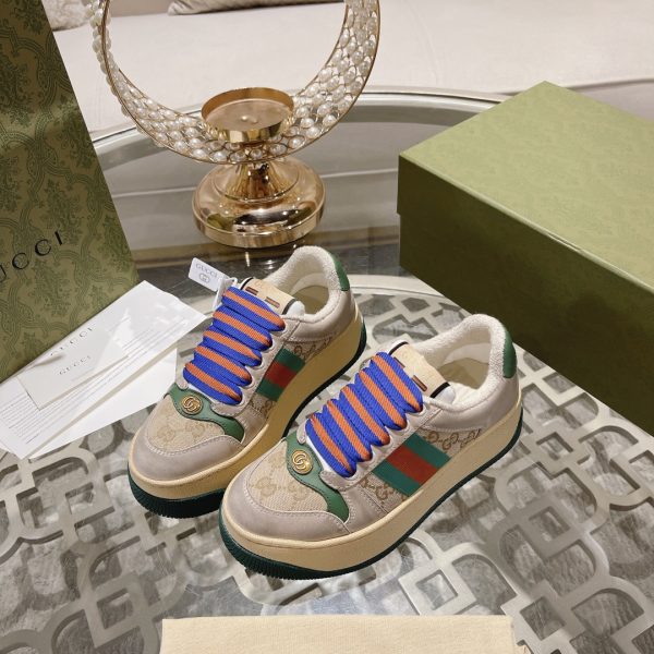 Gucci’s latest chubby thick-soled dirty shoes couple casual shoes 6cm height increasing shoes - Image 8