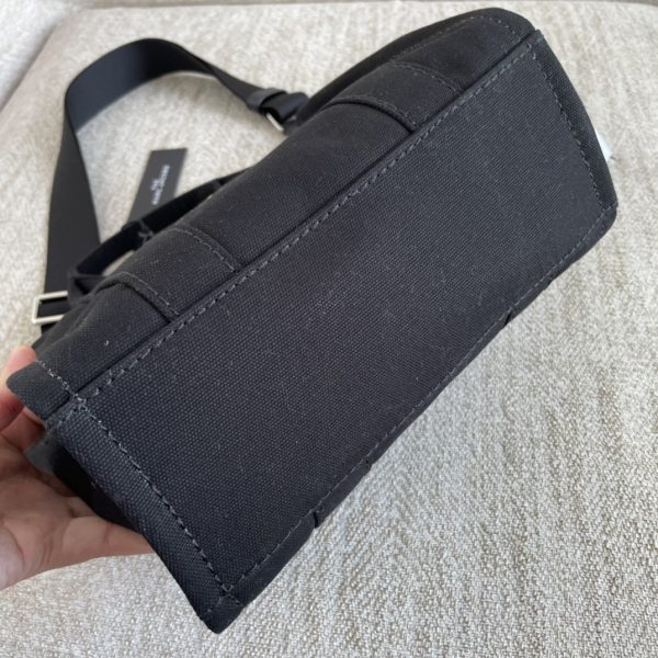 Marc Jacobs Canvas Shopping Bag New Style With Long Shoulder Strap Detachable Adjustable Fashion Simple Dust Bag Black - Image 3