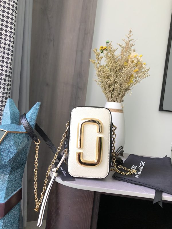 THE Marc Jacobs Vertical Phone Bag Saffiano Leather Model M0016765—136 - Image 6