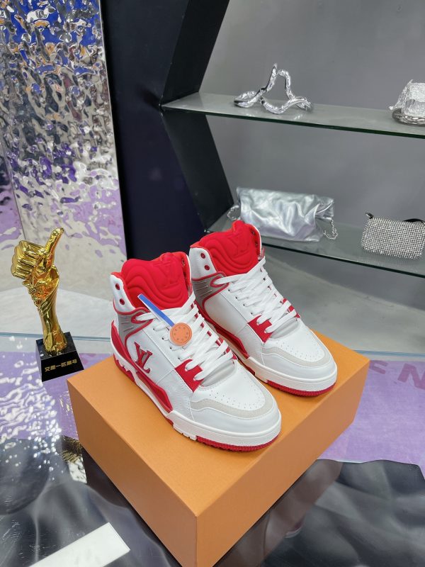 2024 Louis Witton High Top Collection Trainer is transparent PVC sneakers