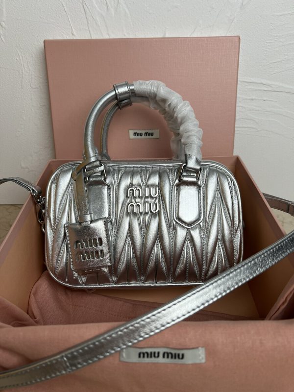 MiuMiu new too pretty bowling handbag 5BB123