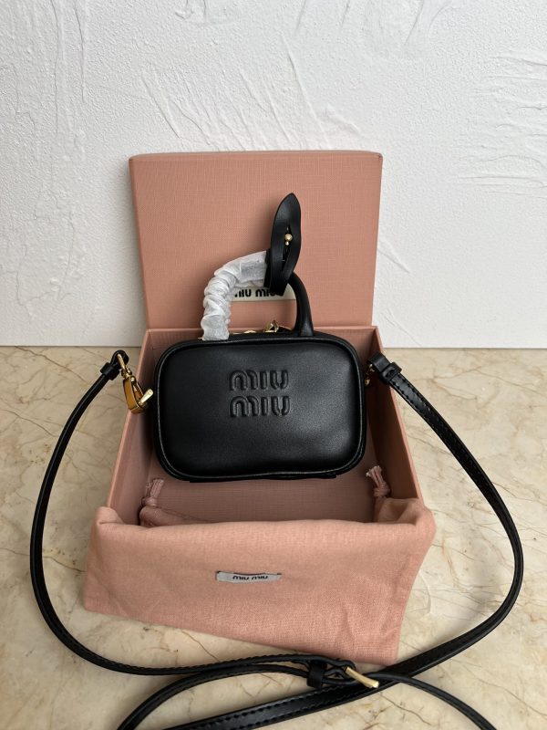 MiuMiu Mini Briefcase stylish and fashionable Aventure briefcase black 5NR020